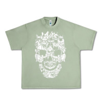 Oil Green Matching Family French Bulldog Dog Skull Costume Halloween Urban Heavy Tee - maiPhamDesign