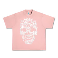 Salmon Matching Family French Bulldog Dog Skull Costume Halloween Urban Heavy Tee - maiPhamDesign