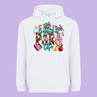 Living That  Para  Life Heavyweight Hoodie Designed By Adodesignshop