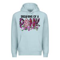 Blue Mist Dreaming Of A Pink Christmas Premium Hoodie - CowhideDigitalArt
