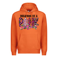 Carrot Dreaming Of A Pink Christmas Premium Hoodie - CowhideDigitalArt