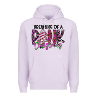 Lilac Dreaming Of A Pink Christmas Premium Hoodie - CowhideDigitalArt