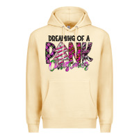 Pina Colada Dreaming Of A Pink Christmas Premium Hoodie - CowhideDigitalArt