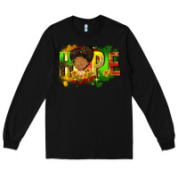 Black Hope Juneteenth Long Sleeve Tee - FaDigitalArtStudio