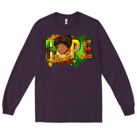 Plum Hope Juneteenth Long Sleeve Tee - FaDigitalArtStudio