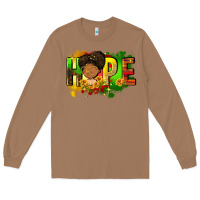 Toasted Coconut Hope Juneteenth Long Sleeve Tee - FaDigitalArtStudio