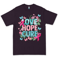 Plum Love hope cure cancer Awareness Premium Tee - HowdyJamesFarm