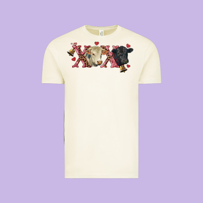 Xoxo Charolais And Black Angus Vintage Tee Designed By Ranaportraitstore