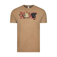 Vintage Coffee xoxo charolais and black angus Vintage Tee - RanaPortraitStore