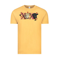 Vintage Mustard xoxo charolais and black angus Vintage Tee - RanaPortraitStore