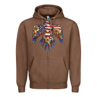 Chestnut thunderbird usa Zipper Hoodie - BarkalooDesign