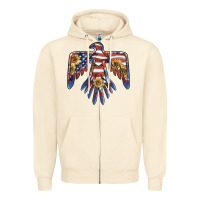 Sandshell thunderbird usa Zipper Hoodie - BarkalooDesign
