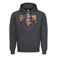 Smoke thunderbird usa Zipper Hoodie - BarkalooDesign