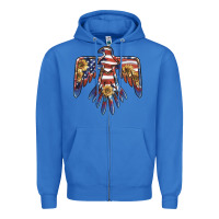 True Royal thunderbird usa Zipper Hoodie - BarkalooDesign