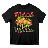 Black Tacos Before Vatos Heavy Core Tee - texasbilliewilder