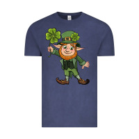 Vintage Denim St. Patrick's day elf Vintage Tee - CowGirlArtShop