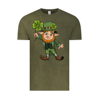 Vintage Olive St. Patrick's day elf Vintage Tee - CowGirlArtShop