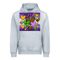 Heather Grey mardi gras Urban Hoodie - JahusDesignShop