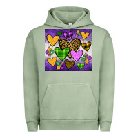 Pigment Oil Green mardi gras Urban Hoodie - JahusDesignShop