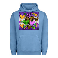 Pigment Pebble Blue mardi gras Urban Hoodie - JahusDesignShop