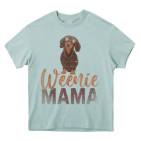 Dog Lover Women Gift Weenie Mama Pet Mom Wiener Dachshund Heavy Core Tee | Teevron