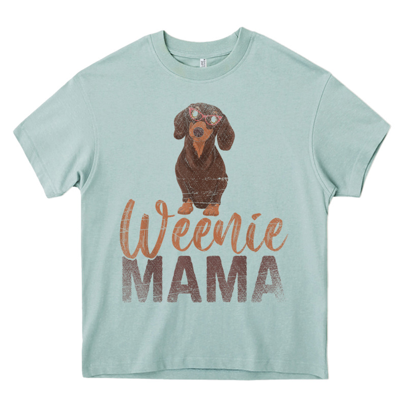 Dog Lover Women Gift Weenie Mama Pet Mom Wiener Dachshund Heavy Core Tee by maiPhamDesign | Teevron