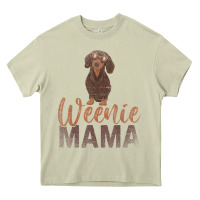 Mossy Dog Lover Women Gift Weenie Mama Pet Mom Wiener Dachshund Heavy Core Tee - maiPhamDesign