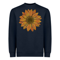 Navy sunflower Heavyweight Sweatshirt - Artiststas