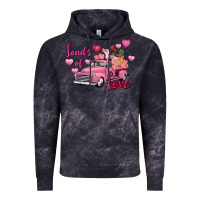 Cloud Black Loads of love Valentine's Day farm truck Vintage Hoodie - FaDigitalArtStudio