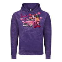 Cloud Purple Loads of love Valentine's Day farm truck Vintage Hoodie - FaDigitalArtStudio