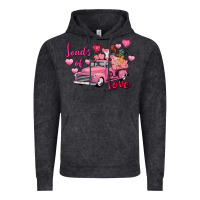 Vintage Black Loads of love Valentine's Day farm truck Vintage Hoodie - FaDigitalArtStudio