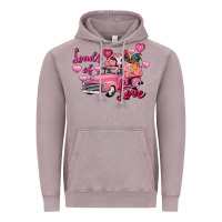 Vintage Zinc Loads of love Valentine's Day farm truck Vintage Hoodie - FaDigitalArtStudio