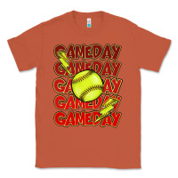 Copper Game day softball lightning bolt Classic Tee - HowdyJamesFarm