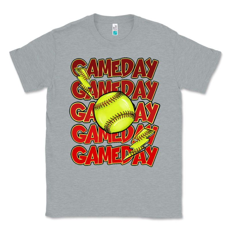 Game Day Softball Lightning Bolt Classic Tee by HowdyJamesFarm | Teevron