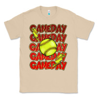Mushroom Game day softball lightning bolt Classic Tee - HowdyJamesFarm