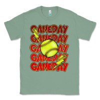 Sage Game day softball lightning bolt Classic Tee - HowdyJamesFarm