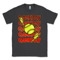Smoke Game day softball lightning bolt Classic Tee - HowdyJamesFarm