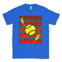 True Royal Game day softball lightning bolt Classic Tee - HowdyJamesFarm