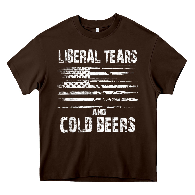 Liberal Tears And Cold Beers   Funny Political T Shirt Heavy Core Tee by maiPhamDesign | Teevron