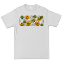 Dove Grey summer with sunflowers Premium Tee - TumblerDesignByShophia