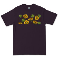 Plum summer with sunflowers Premium Tee - TumblerDesignByShophia