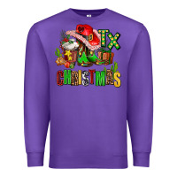 Purple tx christmas cowgirl Premium Sweatshirt - AdoDesignShop
