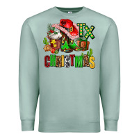 Seafoam tx christmas cowgirl Premium Sweatshirt - AdoDesignShop