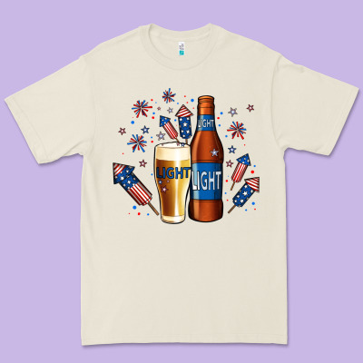 Just Here For The Light No Background Premium Tee Designed By Jasminsmagicworld