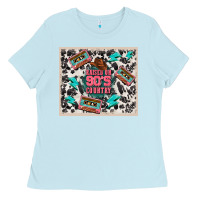 Baby Blue raised 90's country Ladies Tee - TumblerDesignByShophia