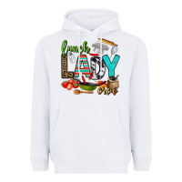 White lunch lady crew Heavyweight Hoodie - AdoDesignShop