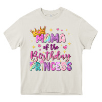 Cream mama of the birthday princess Heavy Core Tee - NancyCooperArtShop