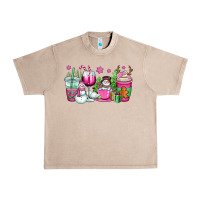 French Oak pink christmas snowman coffee cups Urban Heavy Tee - OliviaCreatesArt