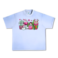 Grape Ice pink christmas snowman coffee cups Urban Heavy Tee - OliviaCreatesArt