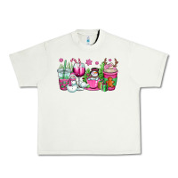 Pistachio pink christmas snowman coffee cups Urban Heavy Tee - OliviaCreatesArt